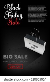 Abstract vector black friday sale layout background. For art template design, list, page, mockup brochure style, banner, idea, cover, booklet, print, flyer, book, blank, card, ad, sign, poster, badge.