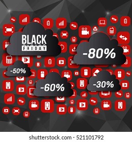 Abstract vector black friday sale layout background. For art template design, list, page, mockup brochure style, banner, idea, cover, booklet, print, flyer, book, blank, card, ad, sign, poster, badge.