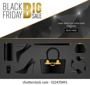 Abstract vector black friday sale layout background. For art template design, list, page, mockup brochure style, banner, idea, cover, booklet, print, flyer, book, blank, card, ad, sign, poster, badge.