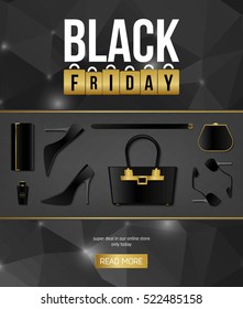 Abstract vector black friday sale layout background. For art template design, list, page, mockup brochure style, banner, idea, cover, booklet, print, flyer, book, blank, card, ad, sign, poster, badge.