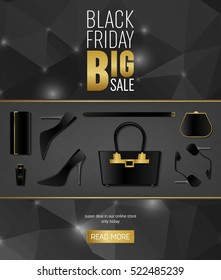 Abstract vector black friday sale layout background. For art template design, list, page, mockup brochure style, banner, idea, cover, booklet, print, flyer, book, blank, card, ad, sign, poster, badge.