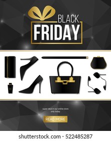 Abstract vector black friday sale layout background. For art template design, list, page, mockup brochure style, banner, idea, cover, booklet, print, flyer, book, blank, card, ad, sign, poster, badge.