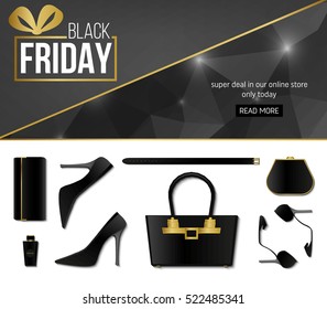 Abstract vector black friday sale layout background. For art template design, list, page, mockup brochure style, banner, idea, cover, booklet, print, flyer, book, blank, card, ad, sign, poster, badge.