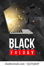 Abstract vector black friday sale layout background. For art template design, list, page, mockup brochure style, banner, idea, cover, booklet, print, flyer, book, blank, card, ad, sign, poster, badge.