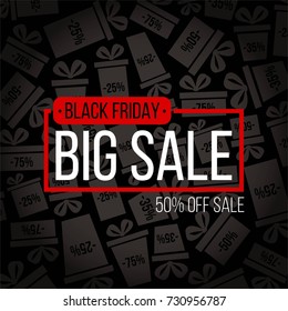 Abstract vector black friday sale layout background. For art template design, list, page, mockup brochure style, banner, idea, cover, booklet, print, flyer, book, blank, card, ad, sign, poster, badge.
