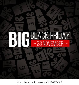 Abstract vector black friday sale layout background. For art template design, list, page, mockup brochure style, banner, idea, cover, booklet, print, flyer, book, blank, card, ad, sign, poster, badge.