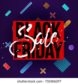 Abstract vector black friday sale layout background. For art template design, list, page, mockup brochure style, banner, idea, cover, booklet, print, flyer, book, blank, card, ad, sign, poster, badge.
