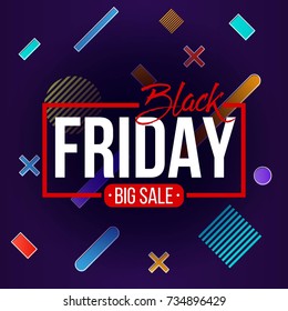 Abstract vector black friday sale layout background. For art template design, list, page, mockup brochure style, banner, idea, cover, booklet, print, flyer, book, blank, card, ad, sign, poster, badge.