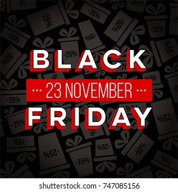 Abstract vector black friday sale layout background. For art template design, list, page, mockup brochure style, banner, idea, cover, booklet, print, flyer, book, blank, card, ad, sign, poster, badge.