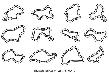 Abstract vector black spots on white, transparent background
Vector spots background