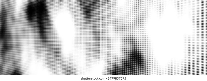 Abstract vector black vanishing texture. The concept of data movement by binary code. Halftone with noise effect and dots. Matrix background on screen. Futuristic pattern.