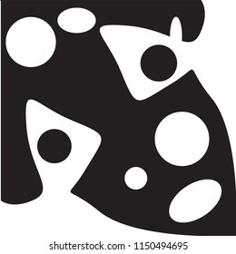 Abstract vector black and white bacground