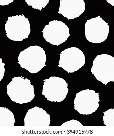 Abstract vector black and white dot pattern.