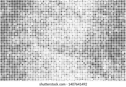 Abstract vector black and white halftone