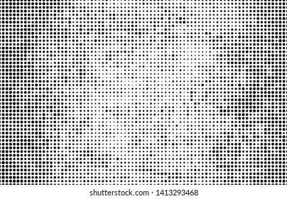 Abstract vector black and white halftone