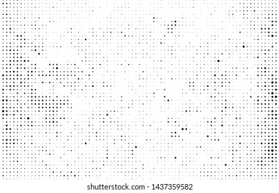 Abstract vector black and white halftone
