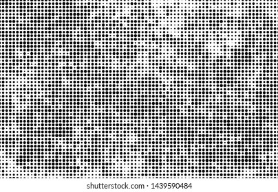 Abstract vector black and white halftone