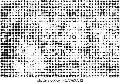 Medio tono negro y blanco del vector abstracto