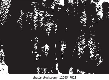 Abstract vector black and white ink painting