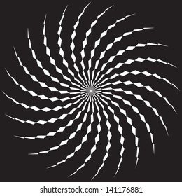 Abstract vector black and white inverted pattern with coral-like figure.  Easy to change the colors. 