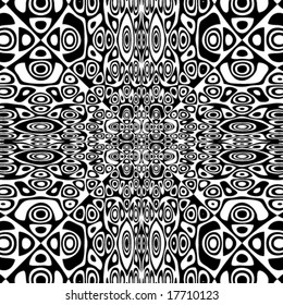 Abstract Vector Black and White Pattern