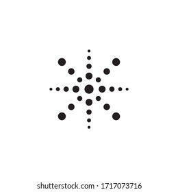 abstract vector of black and white star