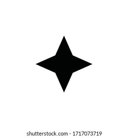 abstrakte Vektorillustration von schwarz-weißem Stern