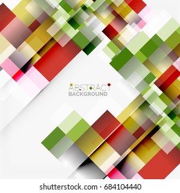 Abstract vector blocks template design background, simple geometric shapes on white, straight lines and rectangles