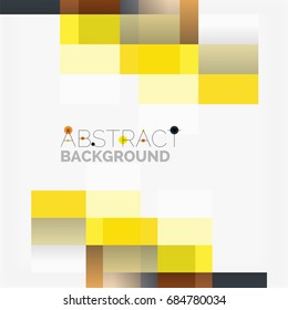 Abstract vector blocks template design background, simple geometric shapes on white, straight lines and rectangles