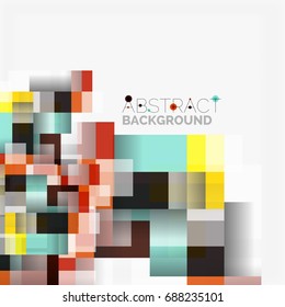 Resumen de bloques vectoriales fondo de diseño de plantillas, formas geométricas simples en líneas blancas, rectas y rectángulos