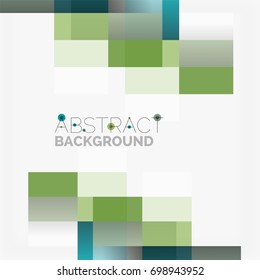 Abstract vector blocks template design background, simple geometric shapes on white, straight lines and rectangles