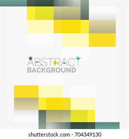 Abstract vector blocks template design background, simple geometric shapes on white, straight lines and rectangles