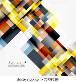 Resumen de bloques vectoriales fondo de diseño de plantillas, formas geométricas simples en líneas blancas, rectas y rectángulos