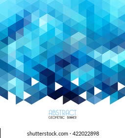 Abstract vector blue background