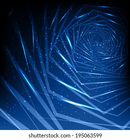 Abstract vector blue background 3D