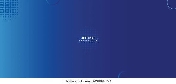 Abstract vector blue banner design template