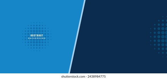 Plantilla de diseño de banner azul de vector abstracto