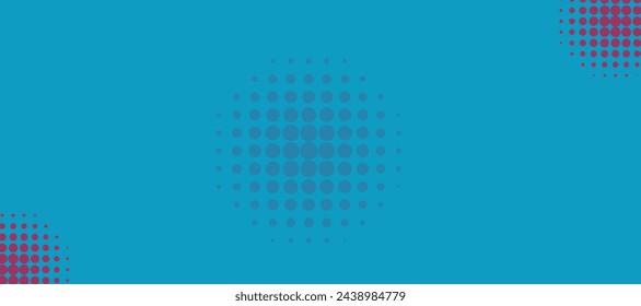 Plantilla de diseño de banner azul de vector abstracto