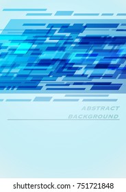 abstract vector blue box shape background flyer cover design