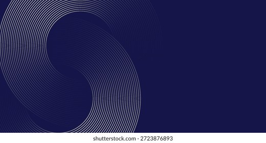 Línea Abstractas de la raya del oro azul del Vector, fondo geométrico de la textura del círculo, tecnología futurista, concepto de estilo retro, EPS10