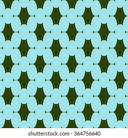 Abstract vector blue and green background, geometric hexagon, seamless pattern.
