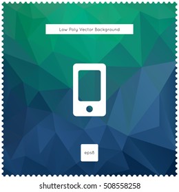Abstract vector blue and green polygonal background.