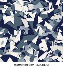 Abstract Vector Blue Military Camouflage Background Stock Vector ...