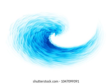 Abstract vector blue swirl. Eps8. RGB Global colors