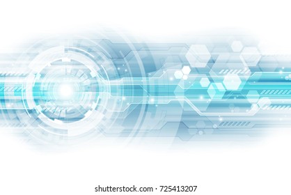 Abstract vector blue technology concept. background illustration