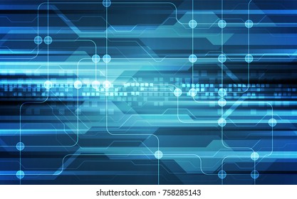 Abstract vector blue technology concept. background illustration