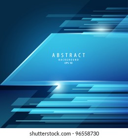 Abstract vector blue transparency background illustration