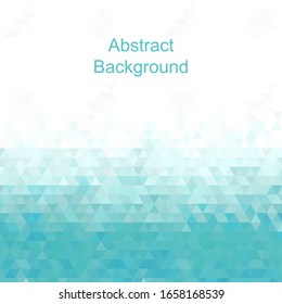 abstract vector blue triangles background 