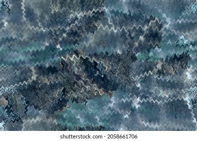 Resumen vectorial azul turquesa sin fisuras con líneas onduladas y manchas. Textura de Aqua para camuflaje