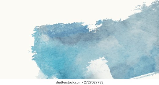 Abstractas textura de acuarela azul Vector que forma un amplio fondo de Anuncio, ideal para Diseño web, marca, presentaciones y diseños creativos modernos.